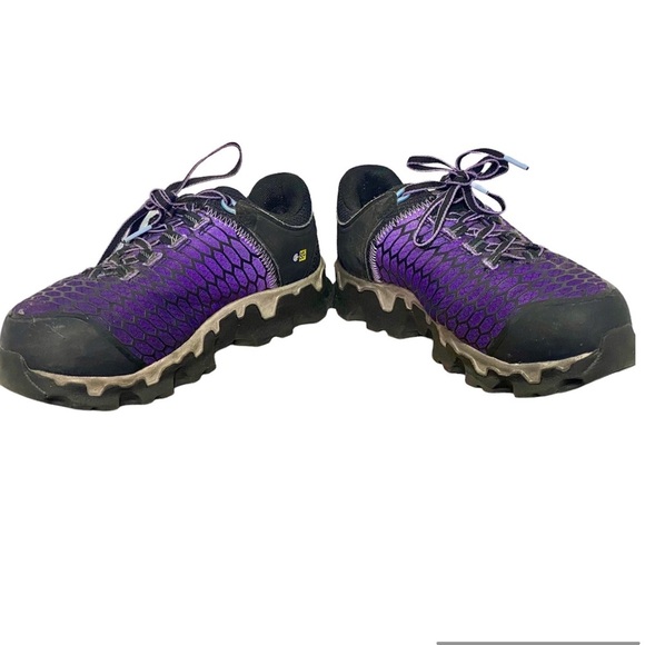 Timberland Pro Powertrain Sport Alloy Toe Work Shoes In Purple,Size 8W - Picture 2 of 10